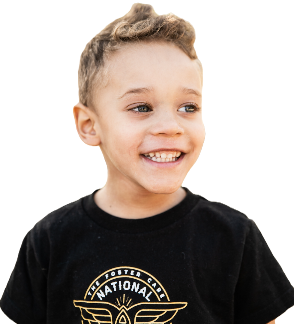 Small boy wearing Salem Angels shirt.